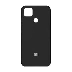 Клип-кейс (накладка) Silicone cover закрытый для Xiaomi Redmi 9c силикон, чёрный