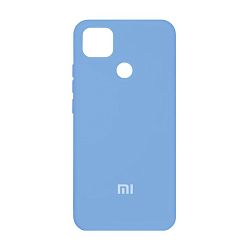 Клип-кейс (накладка) Silicone cover закрытый для Xiaomi Redmi 9c силикон, голубой