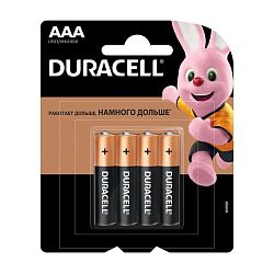 Батарейка Duraсell Basic AAA LR03-4BL, 4шт 
