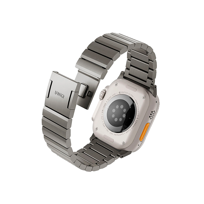 Блочный браслет UNIQ Strova Mag для Apple Watch 44 / 45 / 46 / 49mm сталь - 2