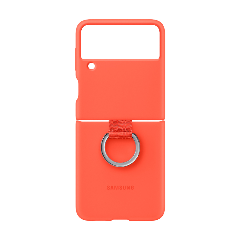 Клип-кейс (накладка) Samsung Silicone cover With Ring для Samsung Galaxy Z Flip 3 - 4