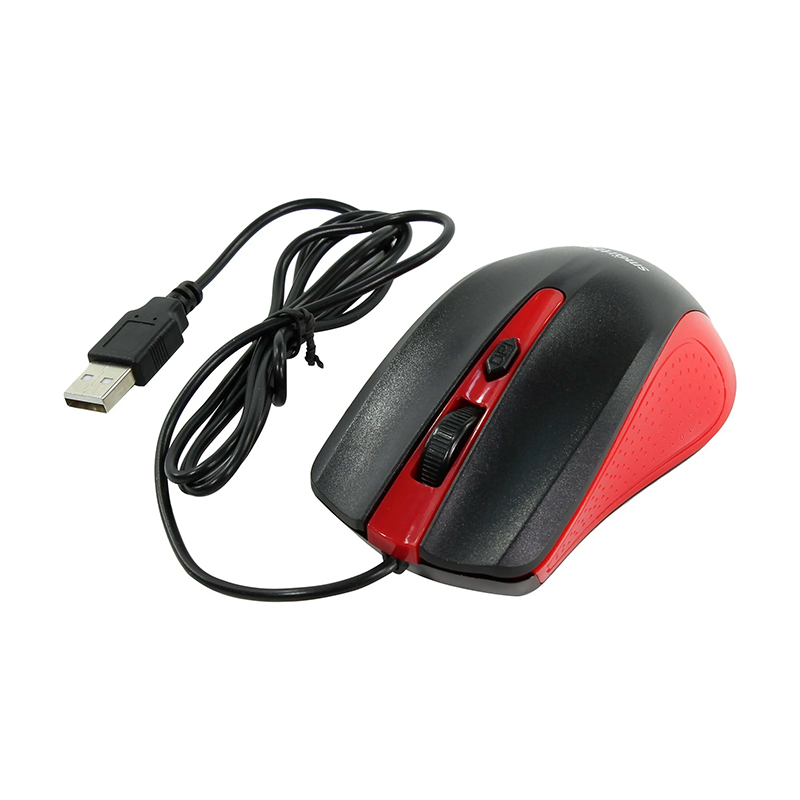 Мышь проводная SmartBuy One SBM-352-RK, чёрный с красным - 3
