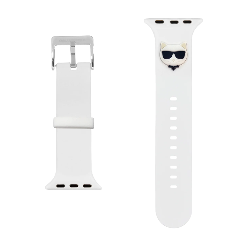 Ремешок CG Mobile Lagerfeld Choupette Head для Apple Watch 44 / 45 / 46 / 49mm силикон - 2
