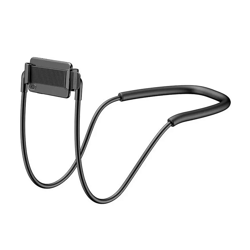 Держатель-подставка Baseus New Neck-Mounted Lazy Bracket, чёрный - 1