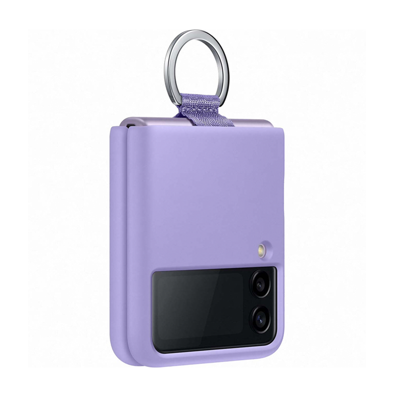 Клип-кейс (накладка) Samsung Silicone cover With Ring для Samsung Galaxy Z Flip 3 - 2