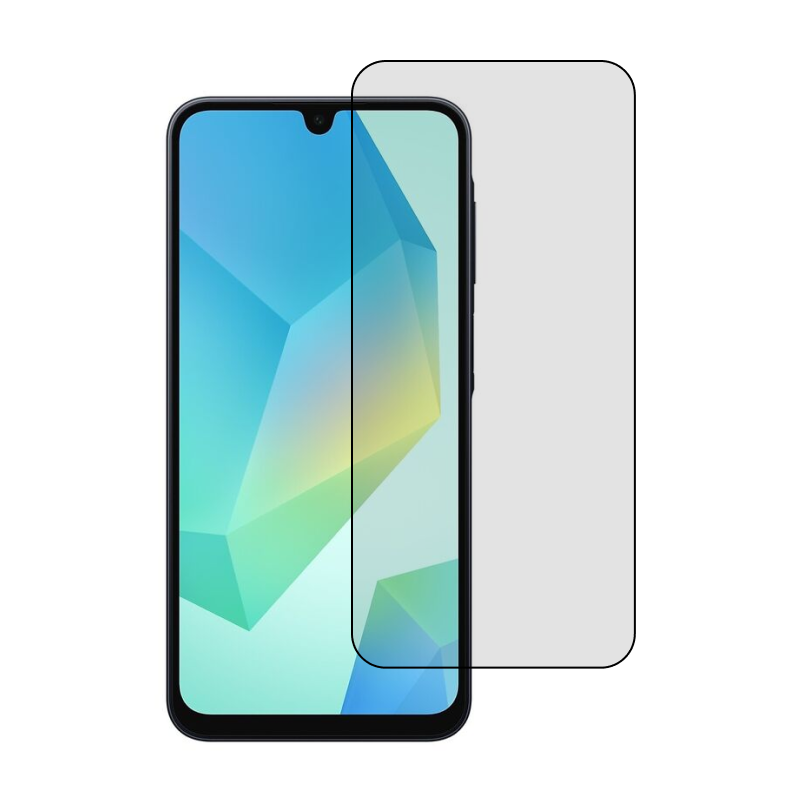 Защитное стекло 3D Premium для Samsung Galaxy A16/ A17 / A26, черная рамка - 1