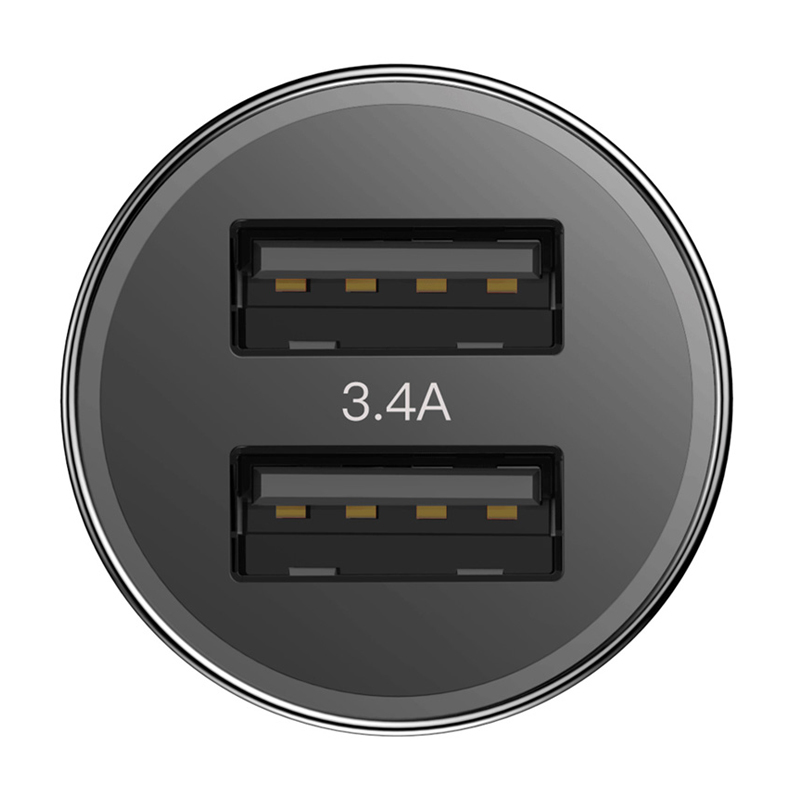 Автомобильное зарядное устройство + кабель Lightning Baseus Small Screw TZXLD-01 18 Вт, чёрный - 3