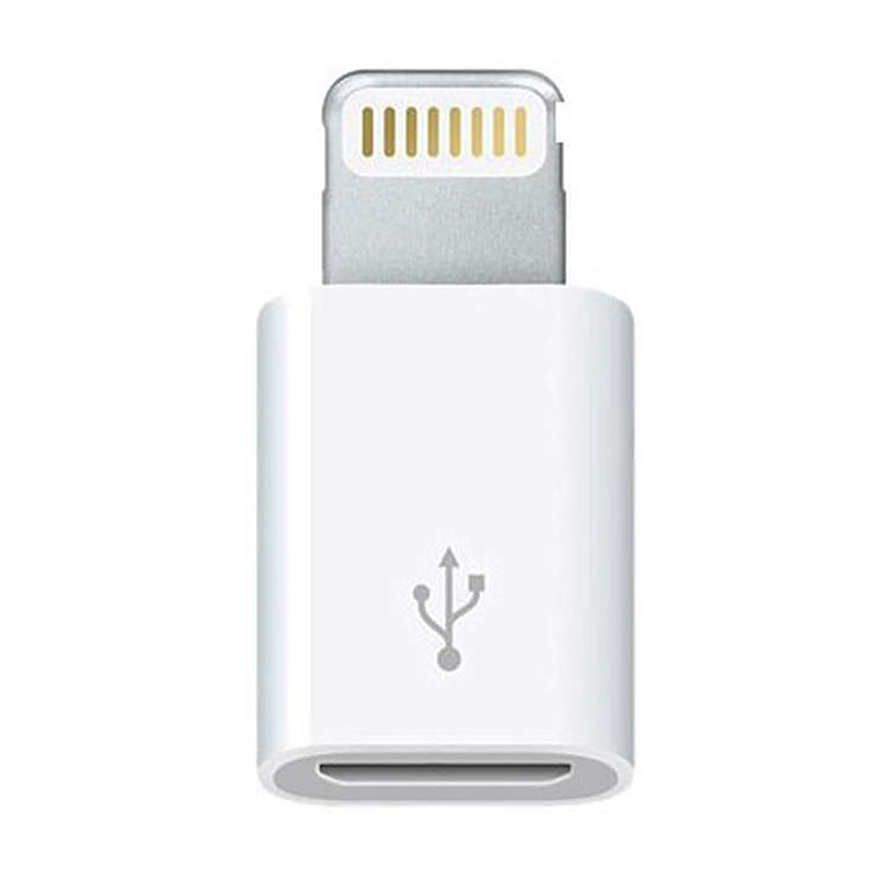 Адаптер-переходник (Lightning to Micro USB), белый - 1