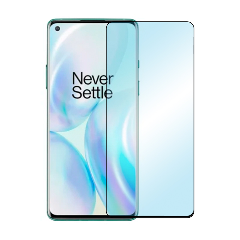 Защитное стекло 3D Premium для OnePlus 8, черная рамка - 1