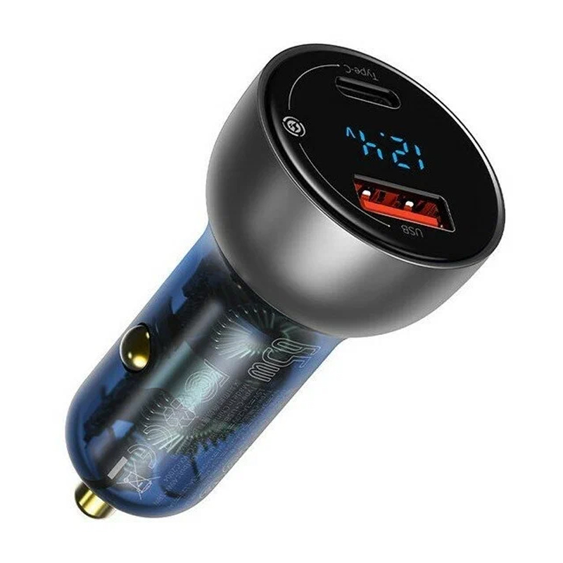Автомобильное зарядное устройство Baseus Particular Digital Display 65 Вт - 2