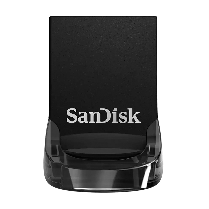 USB-флешка SanDisk Ultra Fit 128 ГБ, чёрный - 1