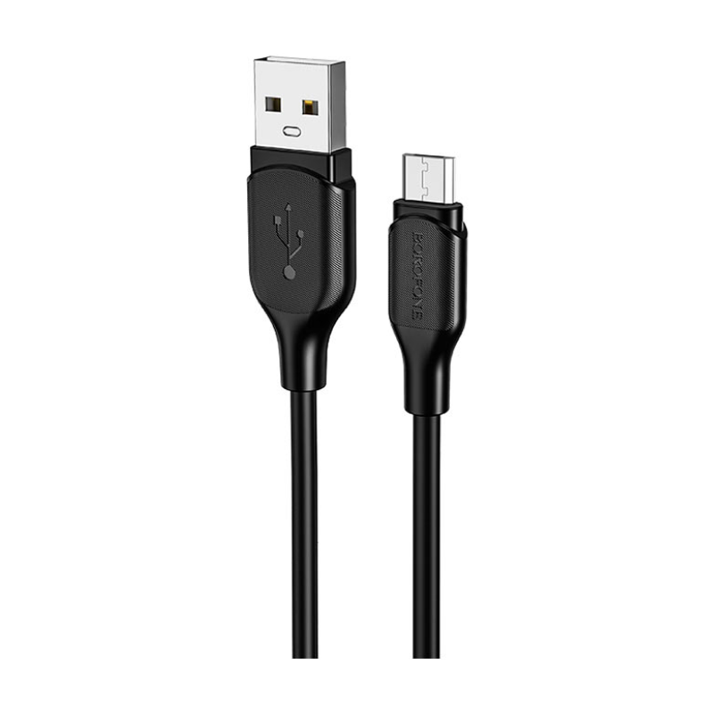 Дата-кабель Borofone BX42 Micro 1 м, чёрный - 1