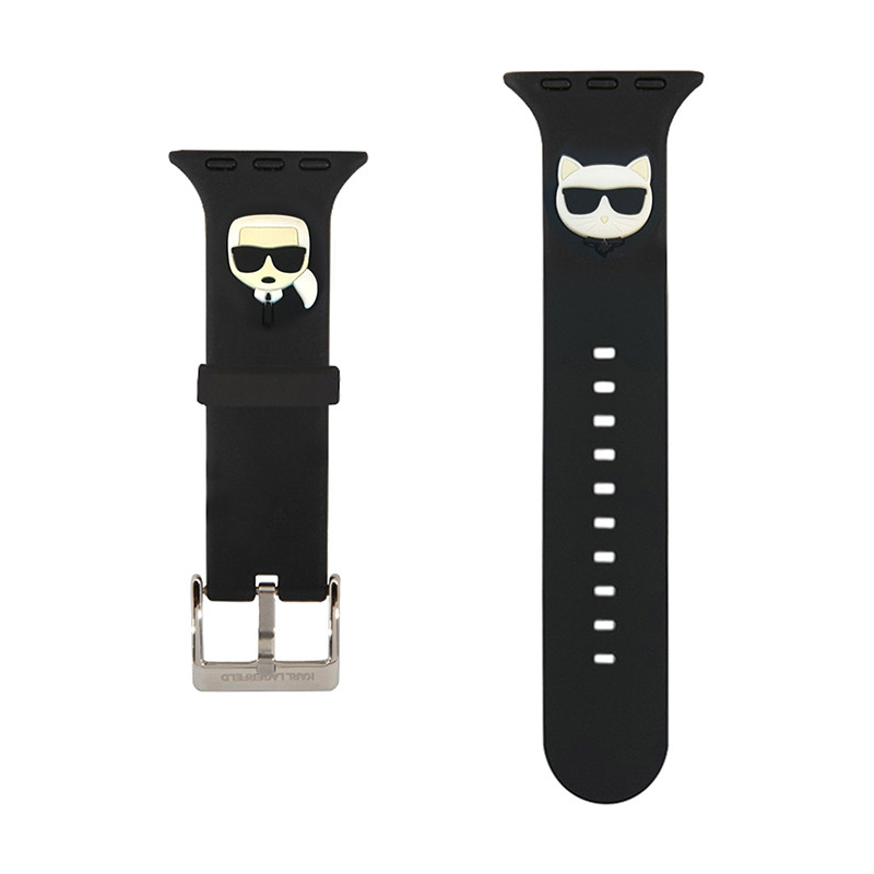 Ремешок CG Mobile Lagerfeld Karl and Choupette Head для Apple Watch 38 / 40 / 41 / 42mm силикон - 2