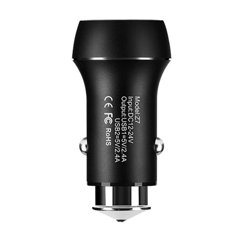 Автомобильное зарядное устройство Hoco Z7 12 Вт, чёрный - 2