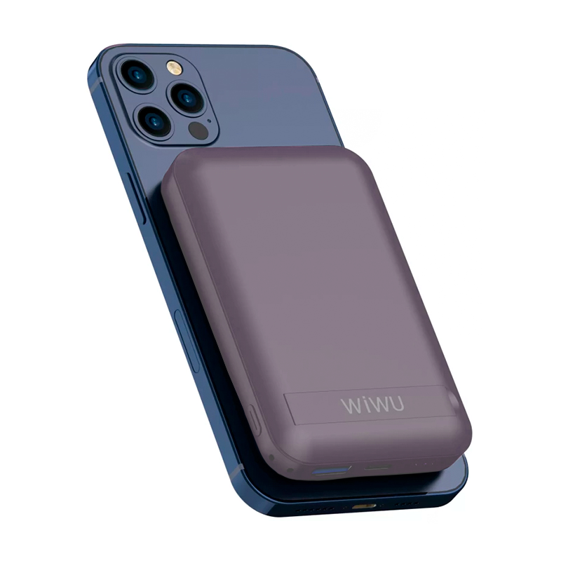 Внешний аккумулятор с беспроводной зарядкой WIWU Snap Cube Magnetic Wireless Power Bank 10000 мАч 22.5 Вт - 2