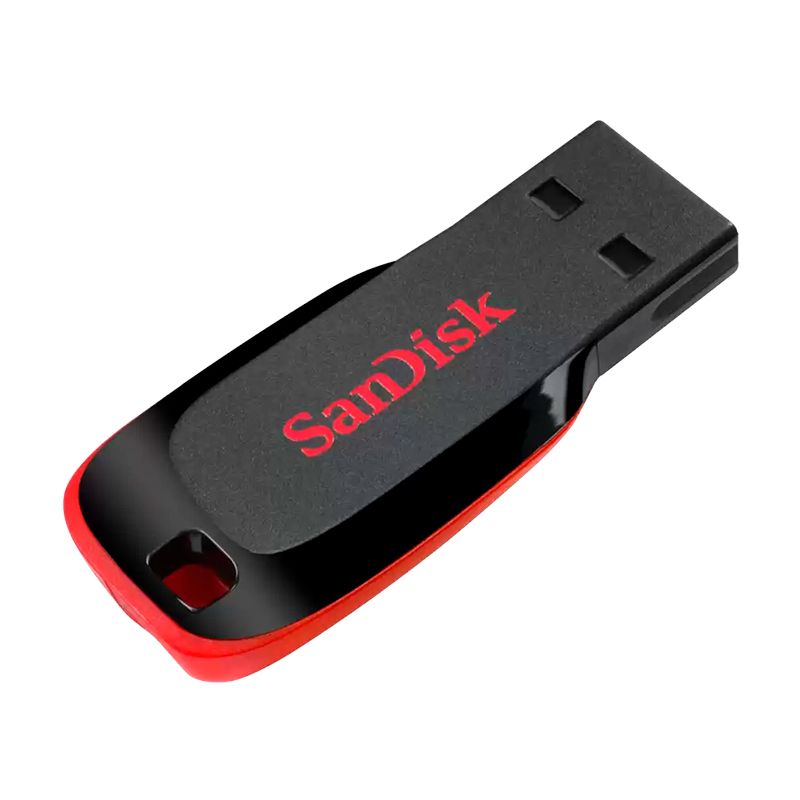 USB-флешка SanDisk Cruzer Blade 16 ГБ, чёрный с красным - 2