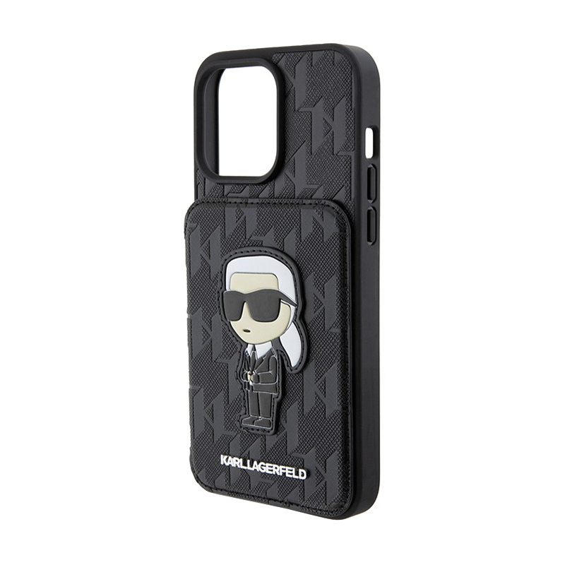 Клип-кейс (накладка) с визитницей CG Mobile Lagerfeld Karl PU Saffiano Cardslot для Apple iPhone 15 Pro Max - 2