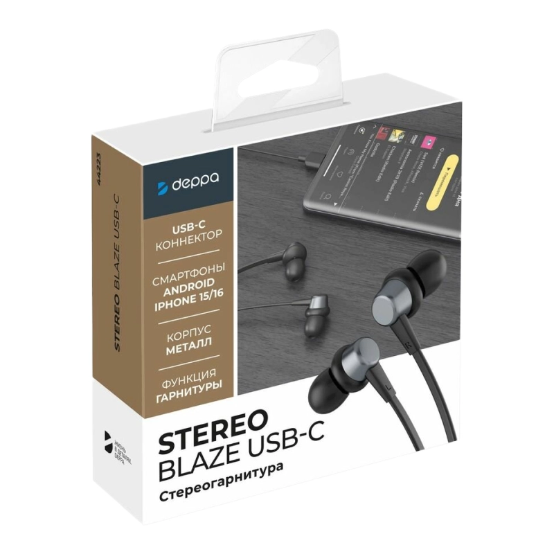 Наушники Deppa Stereo Blaze USB-C - 2