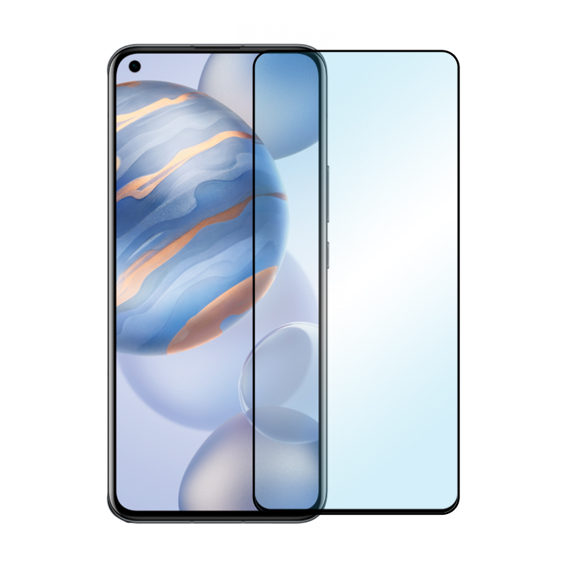 Защитное стекло 3D Premium для Honor 30, черная рамка - 1