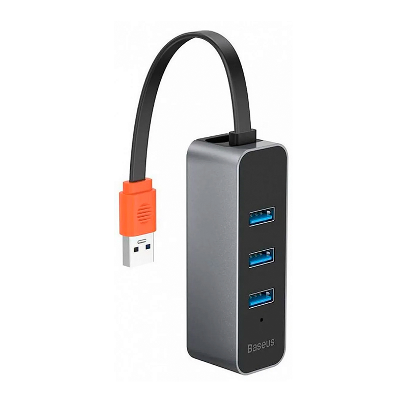 Адаптер-разветвитель для компьютера Baseus Steel Cannon Series HUB Adapter (4в1) - 1