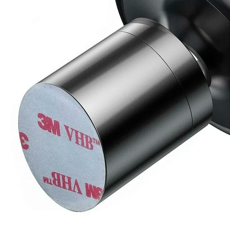 Автомобильный держатель магнитный Baseus Magnetic Car Mount (клеящаяся платформа), чёрный - 4