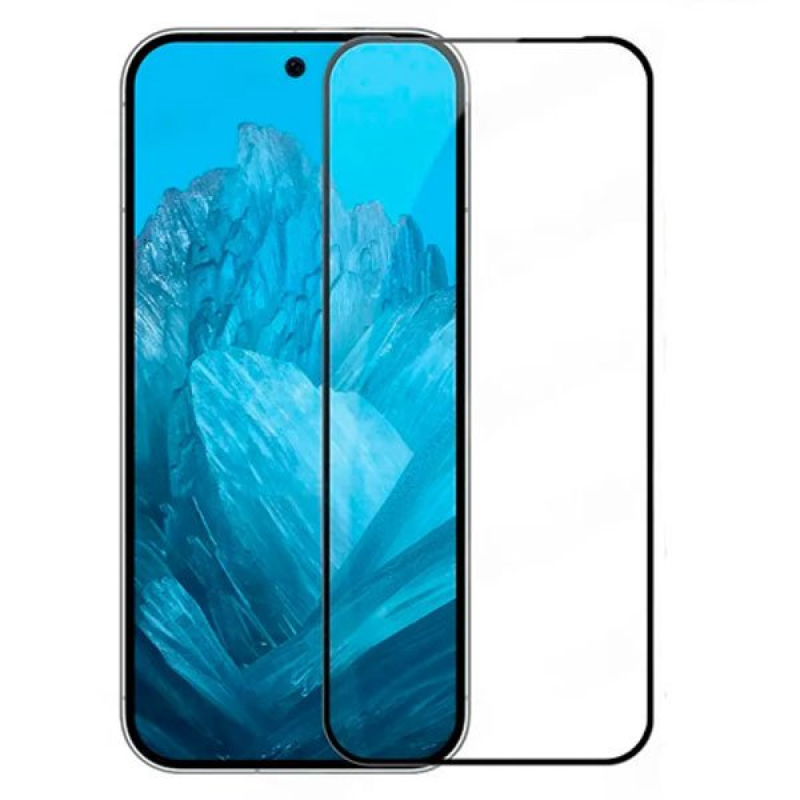 Защитное стекло 3D Premium для Google Pixel 9a, черная рамка - 1