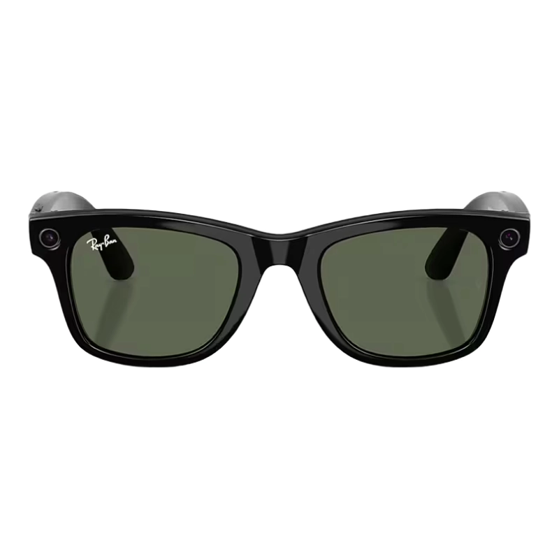 Solid Color 50 Купить Умные очки Ray-Ban Wayfarer Gen 2 Shiny Black, G15 Green Solid ...