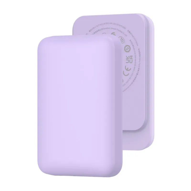 Внешний аккумулятор с беспроводной зарядкой WIWU Small Pudding Power Bank 5000 мАч 15 Вт - 2