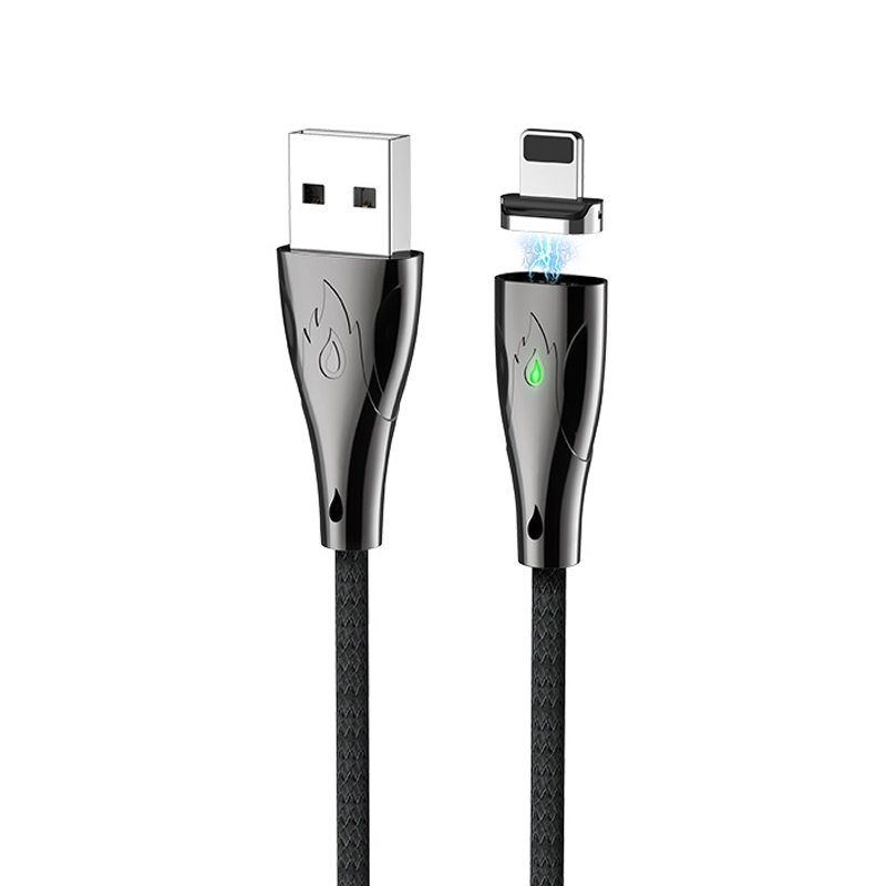 Дата-кабель Hoco U75 Lightning 1.2 м, чёрный - 2