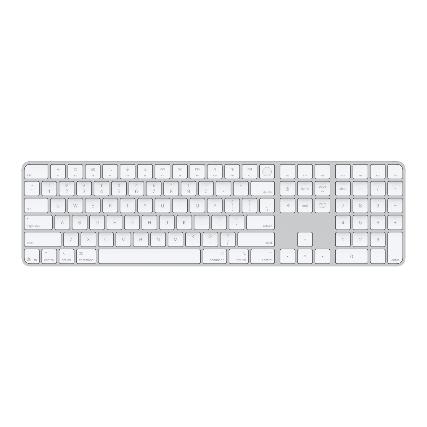 Клавиатура беспроводная Apple Magic Keyboard with Touch ID and Numeric Keypad USB-C - 1