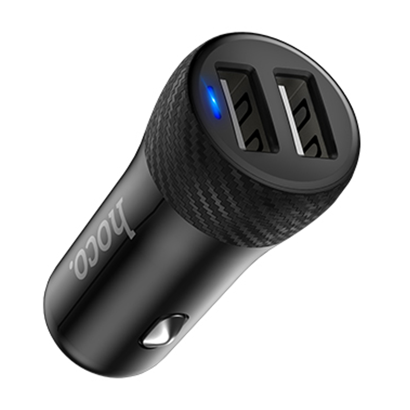 Автомобильное зарядное устройство Hoco Z21 24 Вт, чёрный - 2