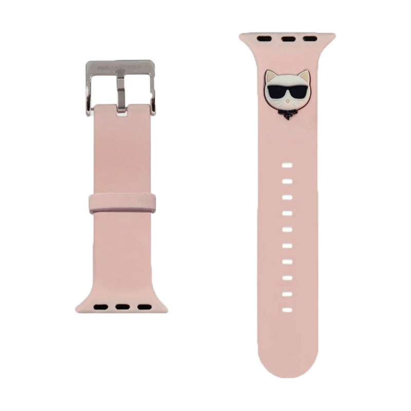 Ремешок CG Mobile Lagerfeld Choupette Head для Apple Watch 38 / 40 / 41 / 42mm силикон - 2
