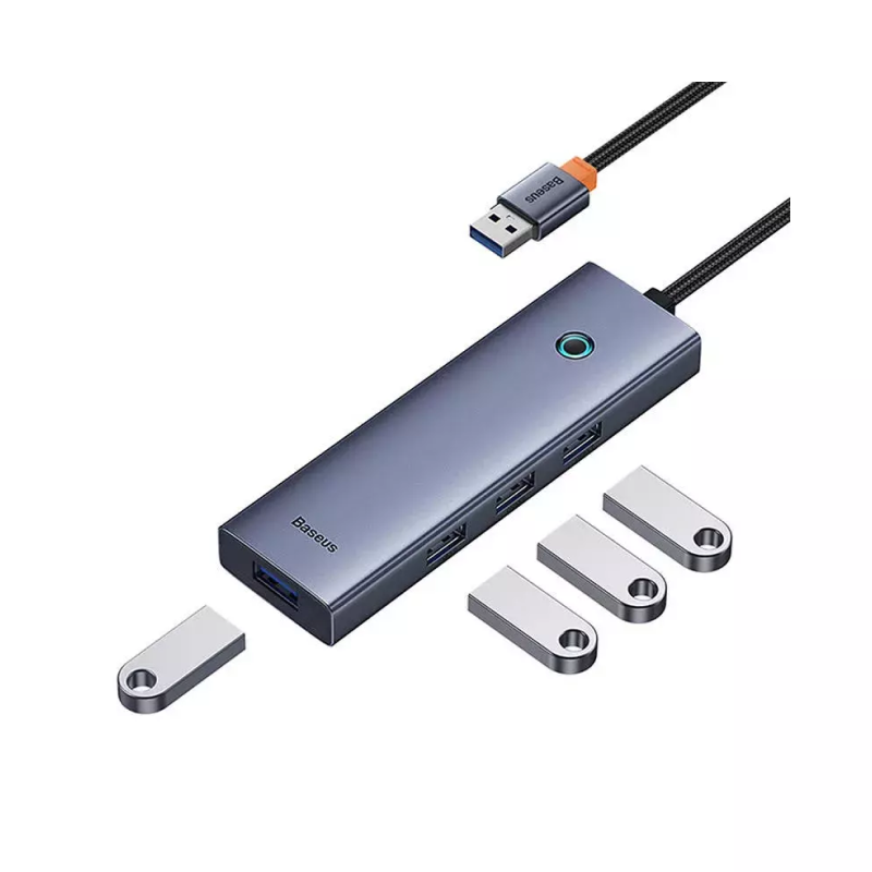 Адаптер-разветвитель для компьютера Baseus Ultrajoy Series 4-Port USB-A HUB (4в1) - 3