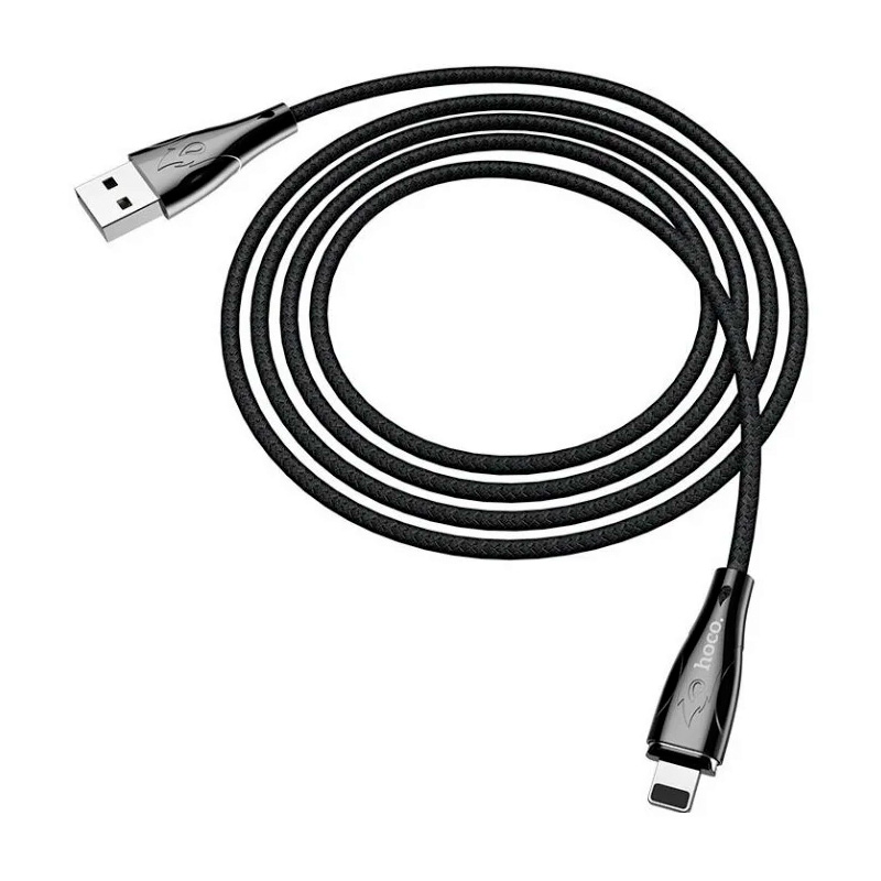 Дата-кабель Hoco U75 Lightning 1.2 м, чёрный - 1