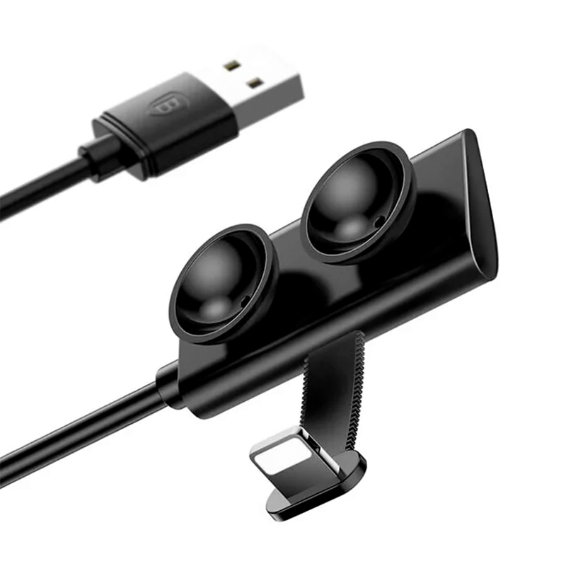 Дата-кабель Baseus Suction Cup Lightning 1 м, чёрный - 2