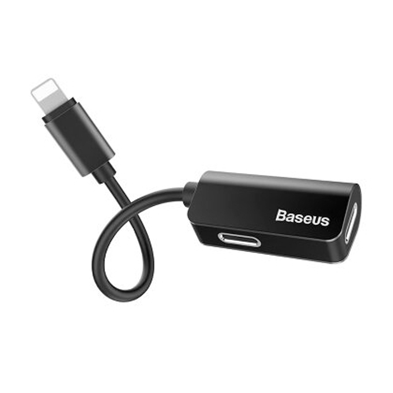 Адаптер-переходник Baseus L37 (Lightning to Lightning x2), чёрный - 1