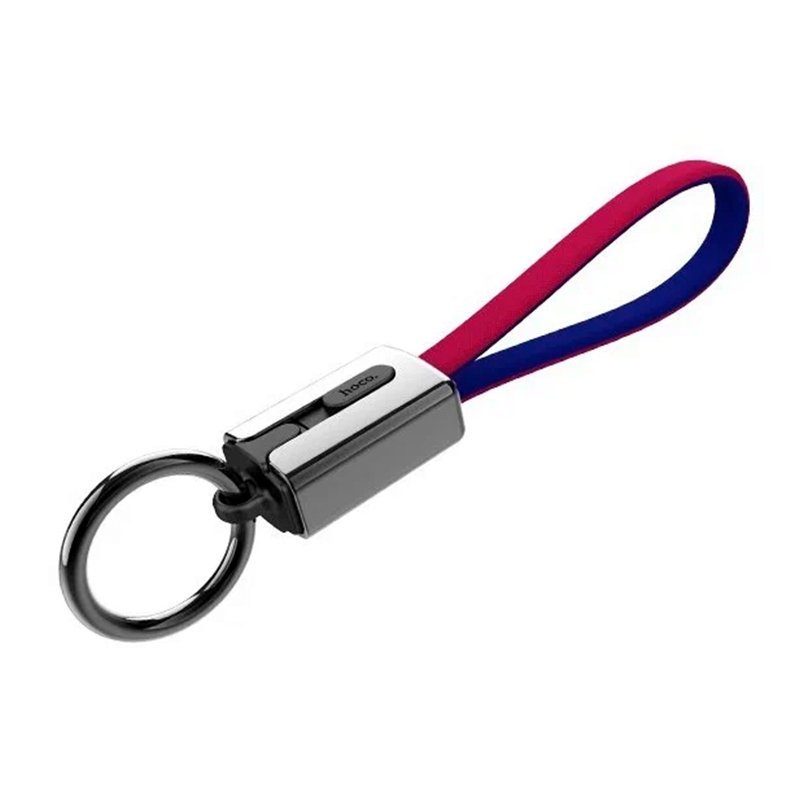 Дата-кабель Hoco U36 Lightning 0.19 м, красный с синим - 2