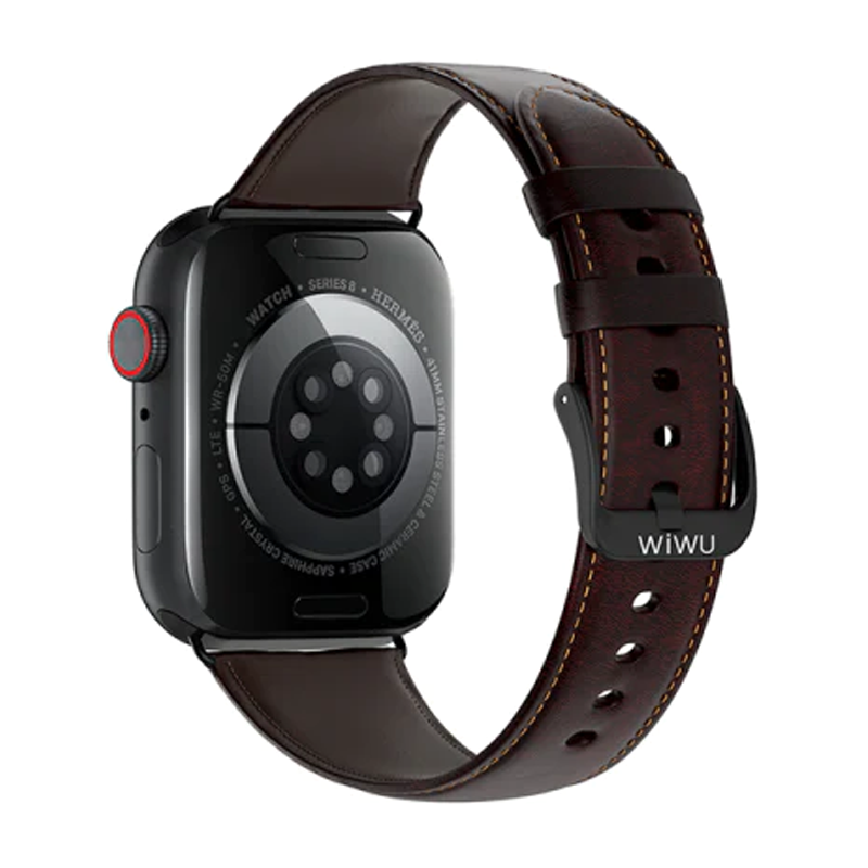 Ремешок WIWU Crazy Horse Leather для Apple Watch 44 / 45 / 46 / 49mm кожа - 2