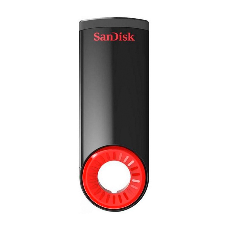 USB-флешка SanDisk Cruzer Dial 16 ГБ, чёрный с красным - 1