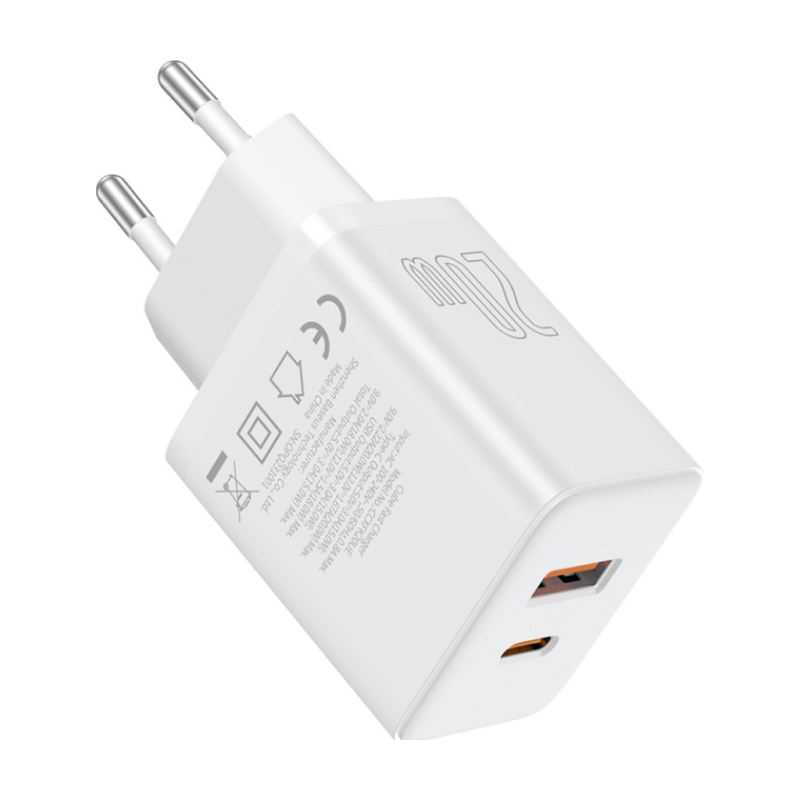 Сетевое зарядное устройство Baseus Cube Fast Charging 20 Вт - 2