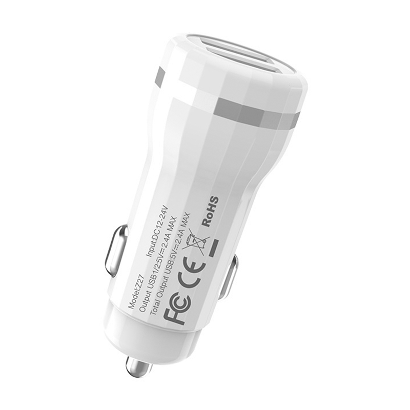 Автомобильное зарядное устройство + кабель Micro Hoco Z27 12 Вт,  - 3