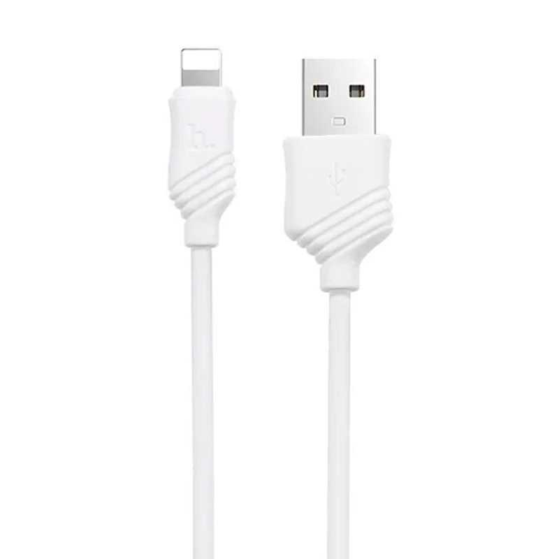 Сетевое зарядное устройство + кабель Lightning Hoco C12A 12 Вт, белый - 3
