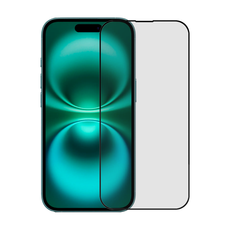 Защитное стекло 3D Privacy для Apple iPhone 15 / 16, черная рамка - 1