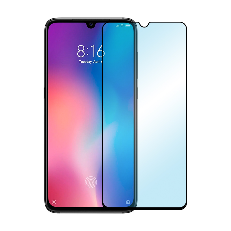 Защитное стекло 3D Premium для Xiaomi Mi 9 Se, черная рамка - 1