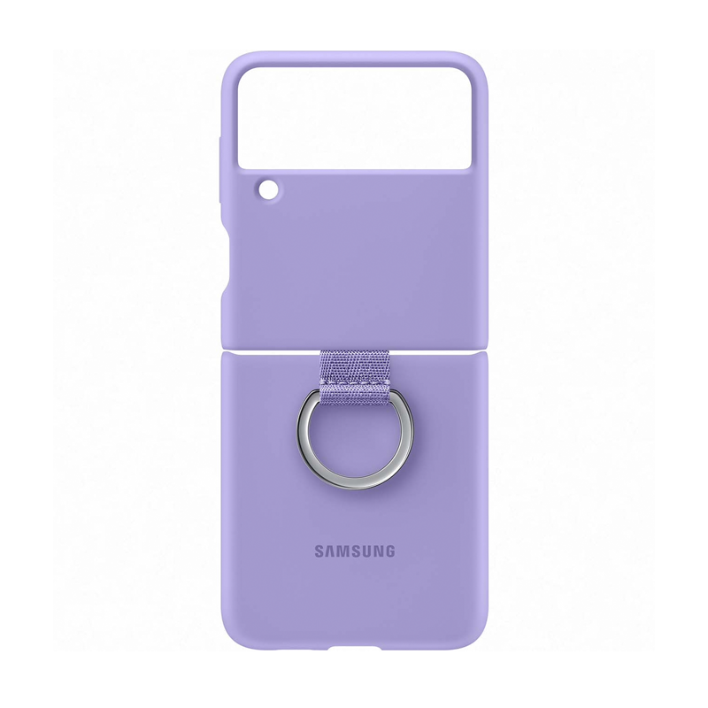 Клип-кейс (накладка) Samsung Silicone cover With Ring для Samsung Galaxy Z Flip 3 - 4