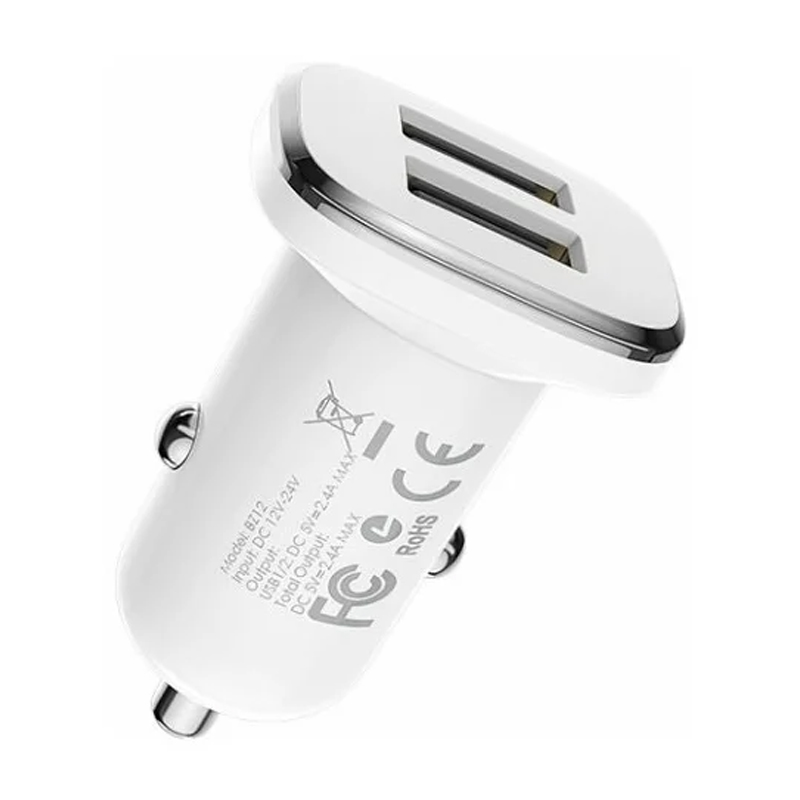 Автомобильное зарядное устройство Borofone BZ12 12 Вт, белый - 3