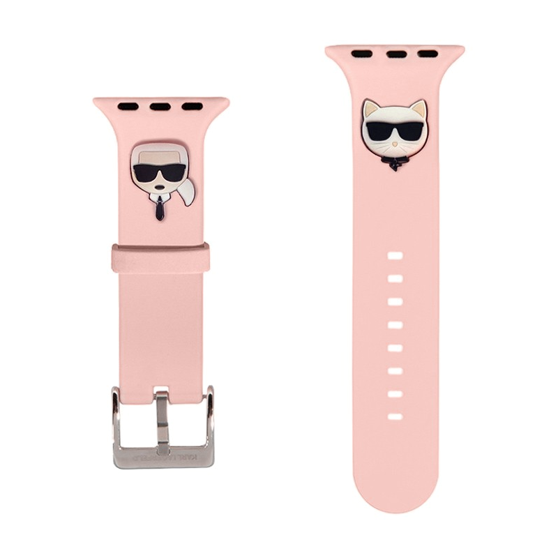 Ремешок CG Mobile Lagerfeld Karl and Choupette Head для Apple Watch 38 / 40 / 41 / 42mm силикон - 2