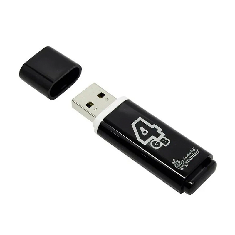 USB-флешка SmartBuy Glossy 4 Гб, чёрный - 3