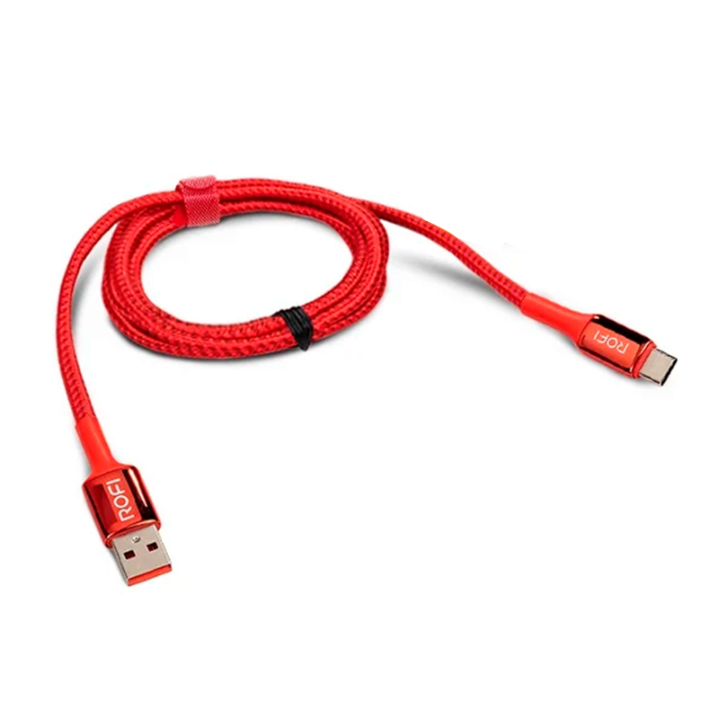 Дата-кабель Rofi Lenght Lightning 1.2 м, красный - 1
