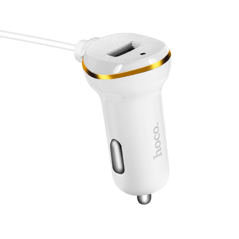 Автомобильное зарядное устройство + кабель Micro Hoco Z14 18 Вт, белый - 3